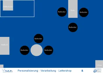 Standplan mit Blende
