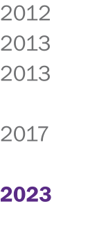 2012 2013 2013  2017  2023